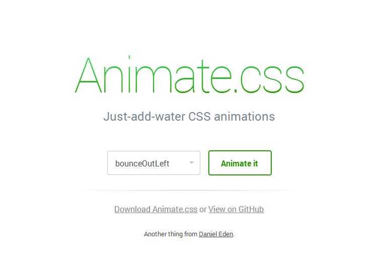 Animate.css一款跨瀏覽器的CSS3動畫庫